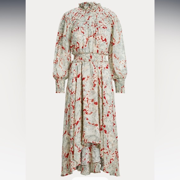 Polo Ralph Lauren Dresses & Skirts - Ralph Lauren Floral Crinkled Georgette Dress size 4